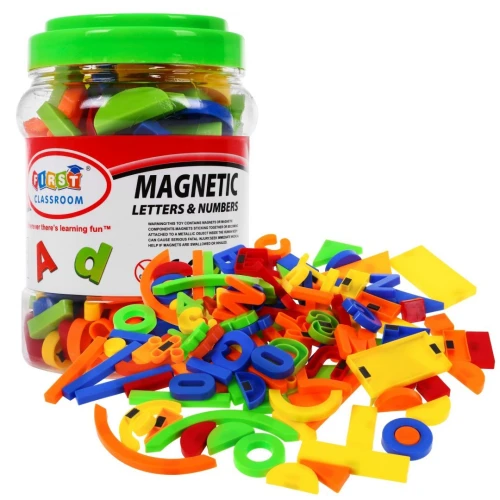 Magnetic Letters and Numbers 128 pcs.