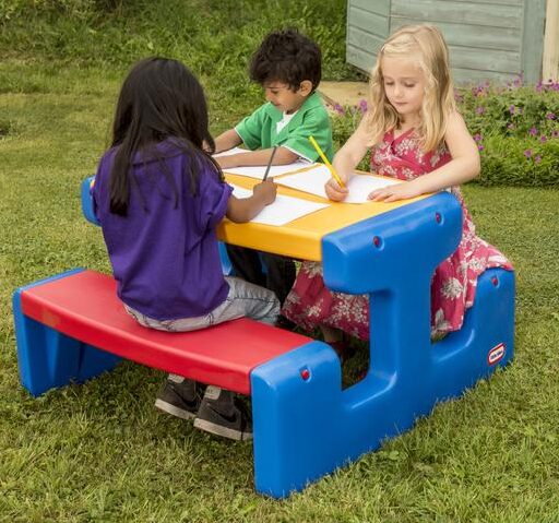 Picnic Table Blue Little Tikes Huge