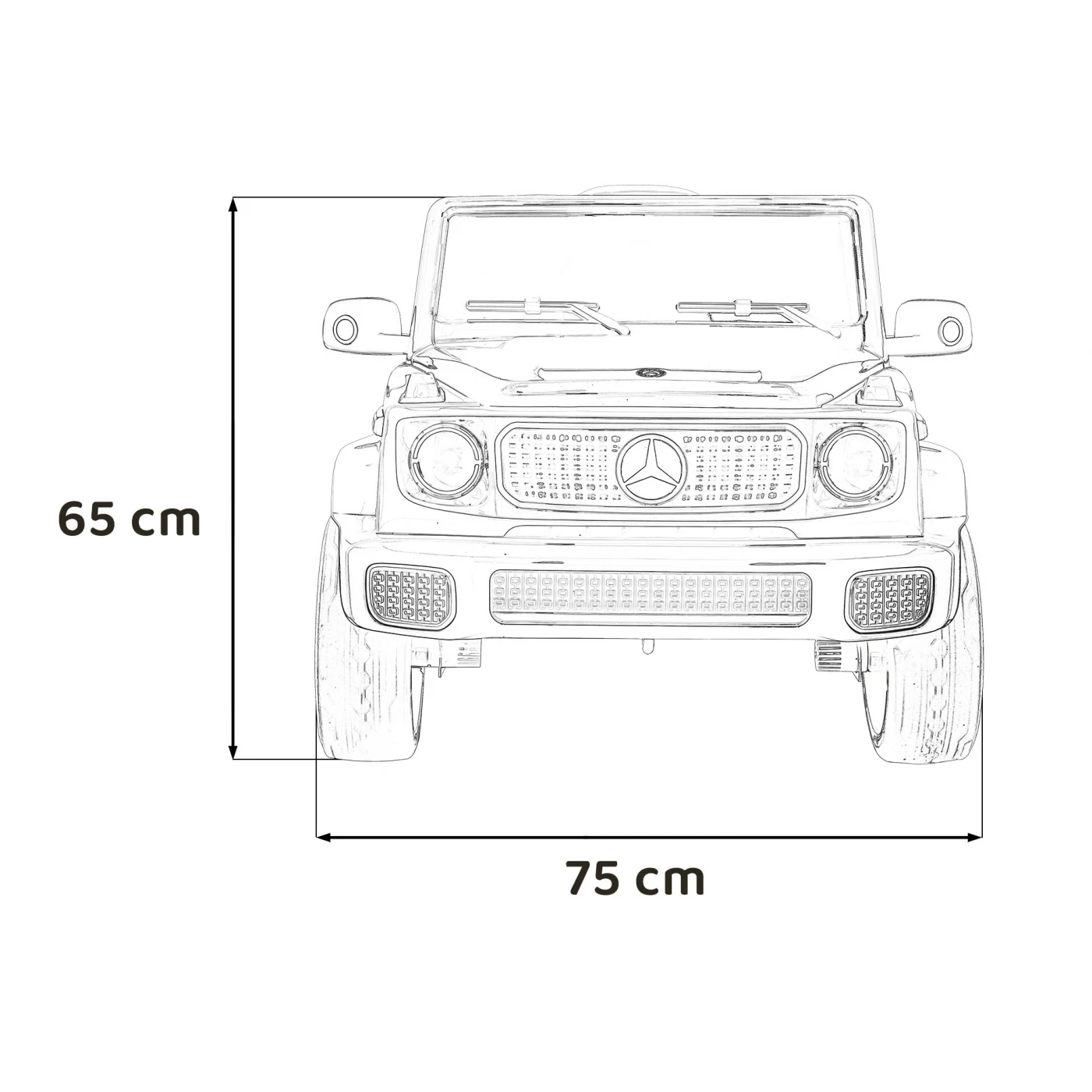 Mercedes Benz EQG 12V Black 4x4
