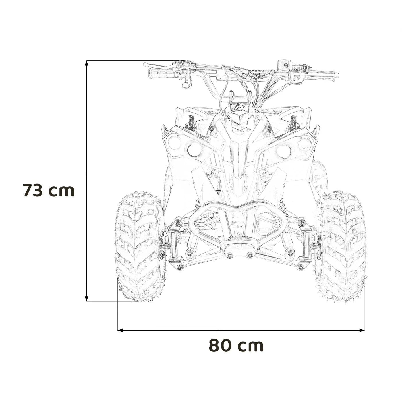 Quad Vehicle Petrol RENEGADE HIPERFECT 110CC Red