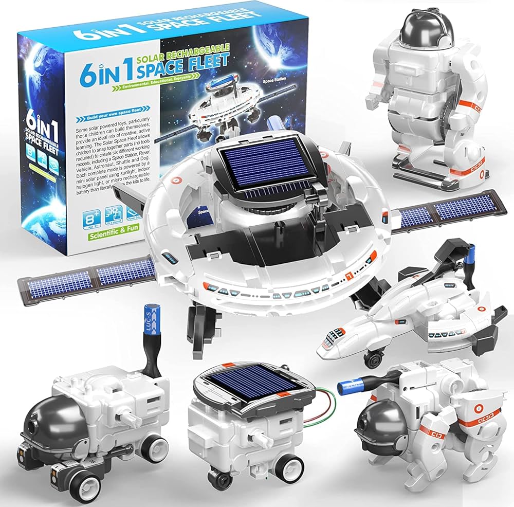 Solar Rechargeable 6 in 1 Space Fleet