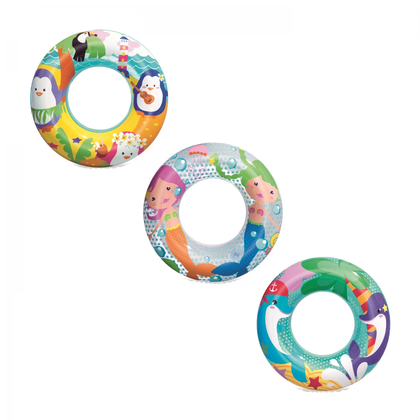 Swimming Ring Sea Animals Penguins 51 cm BESTWAY