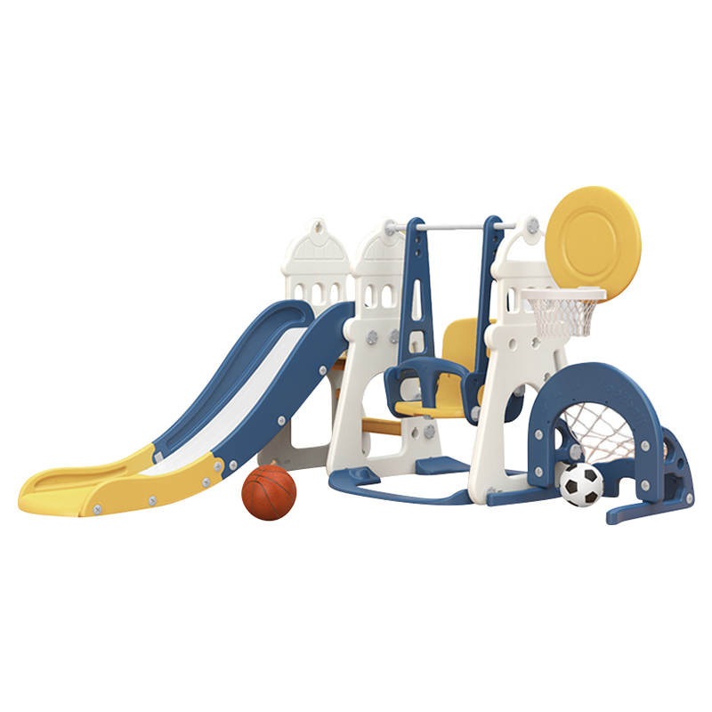 Yellow Combination 5in1 Slide and Swing Set