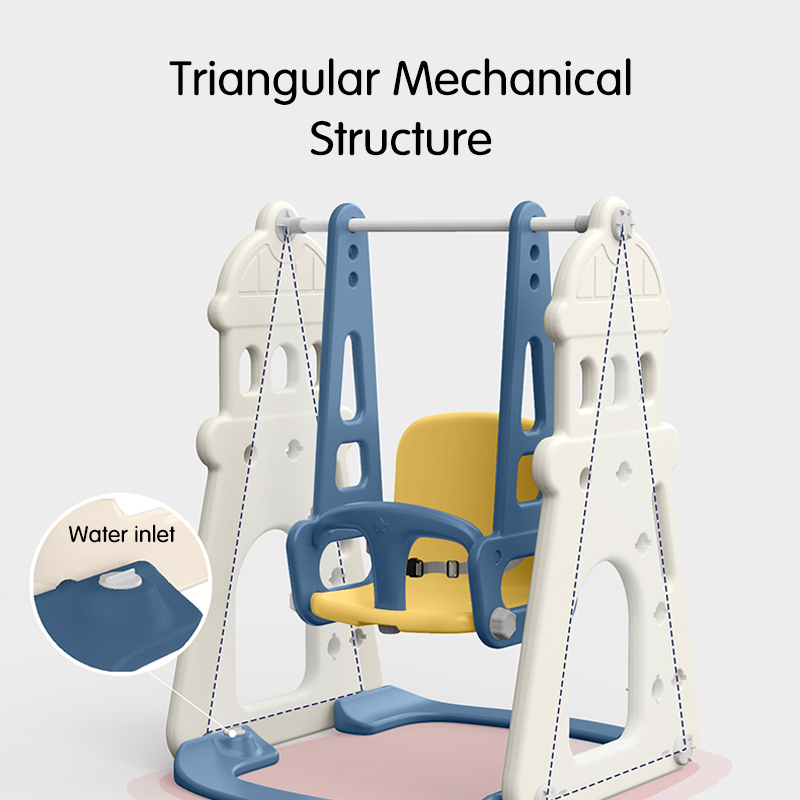 Yellow Combination 5in1 Slide and Swing Set