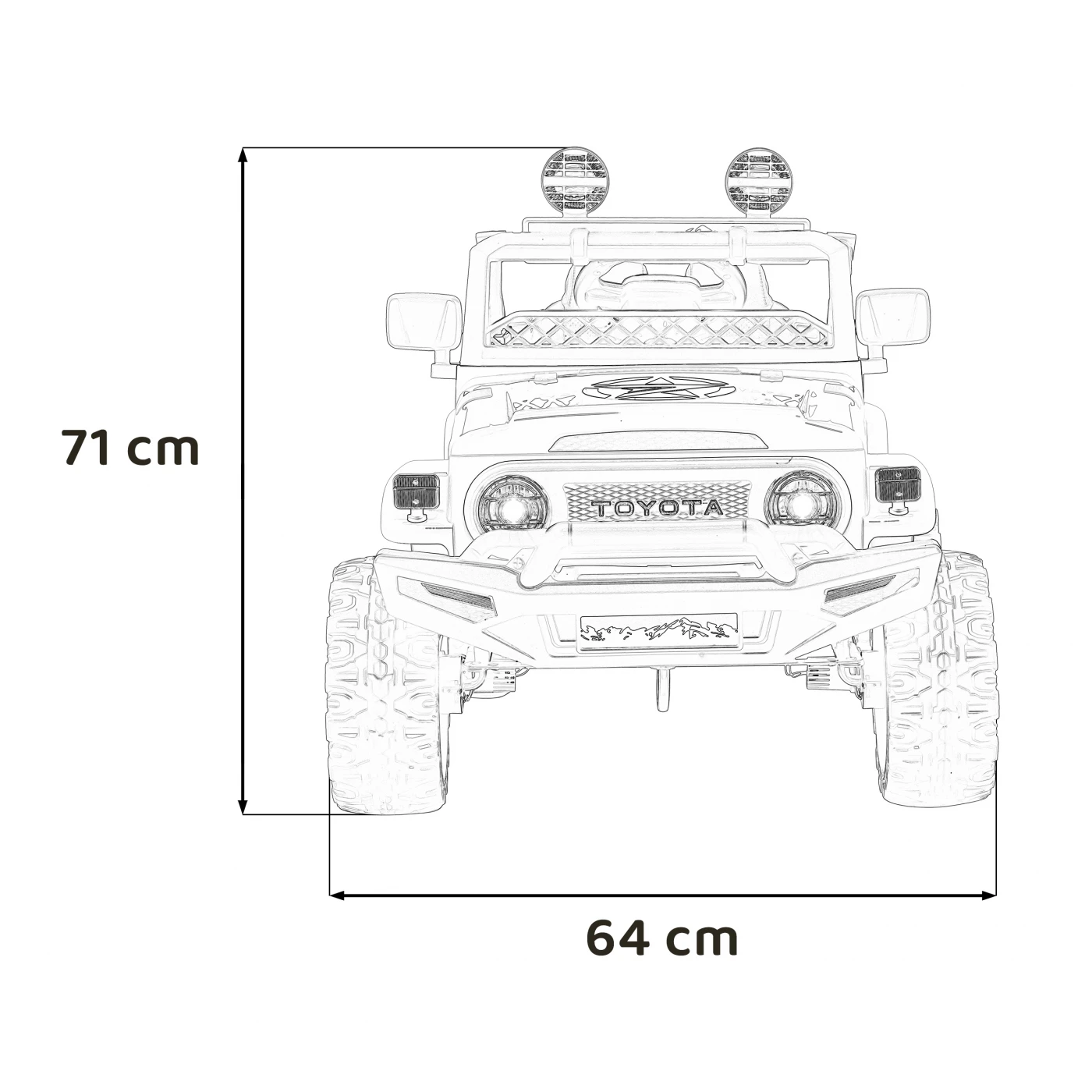 Toyota FJ Cruiser 4x4 Pink 12V/7Ah