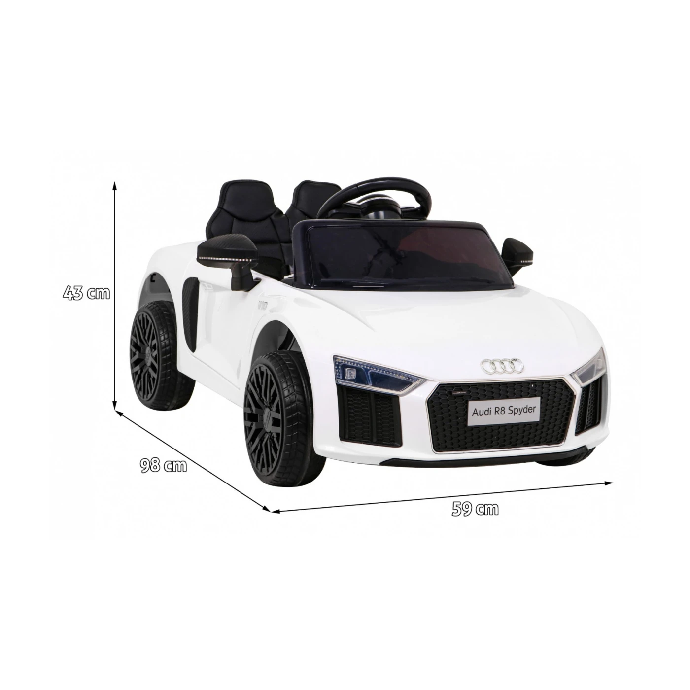 Audi R8 Spyder 2x35W White 2x6V