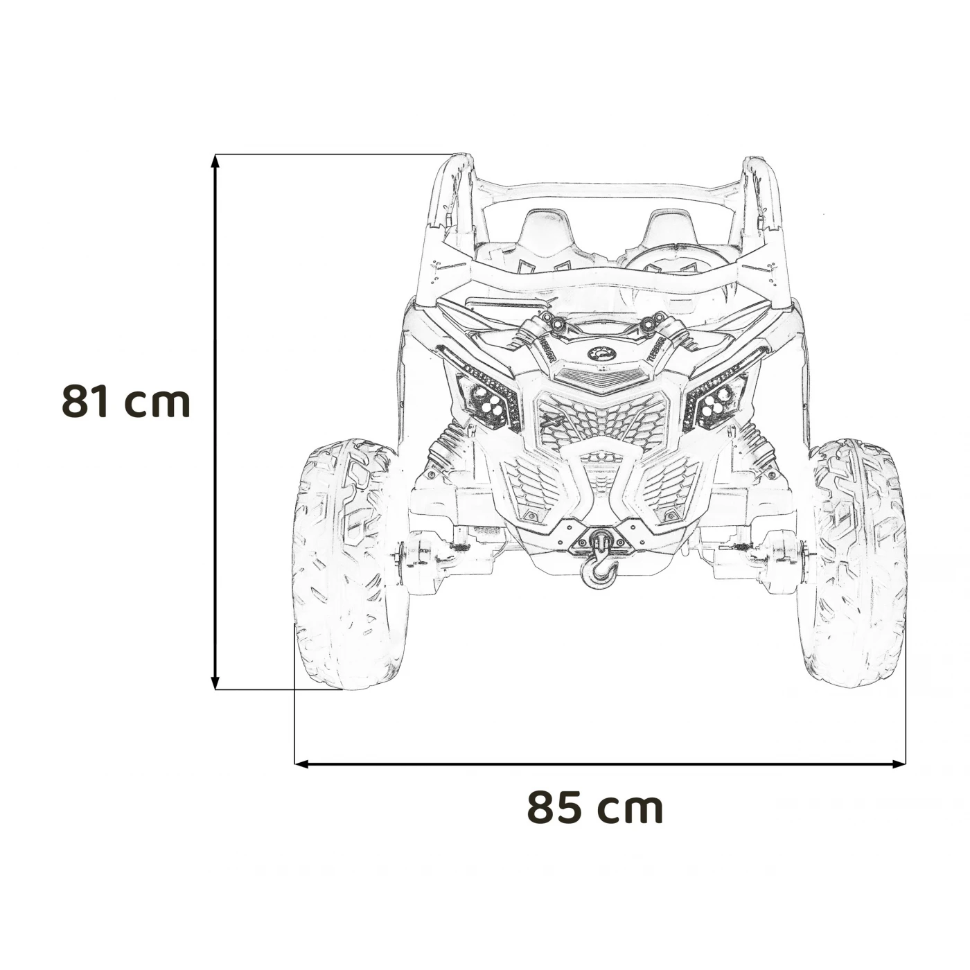 Super Buggy Maverick Turbo RR Red 24V/7Ahx2