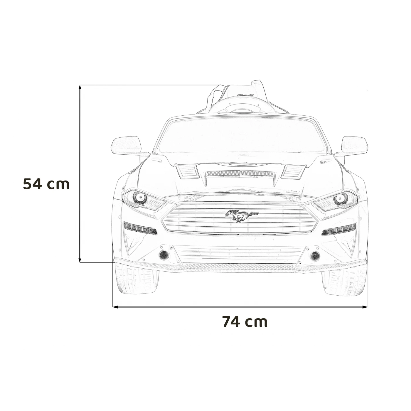 Ford Mustang GT Red 12V/7Ah