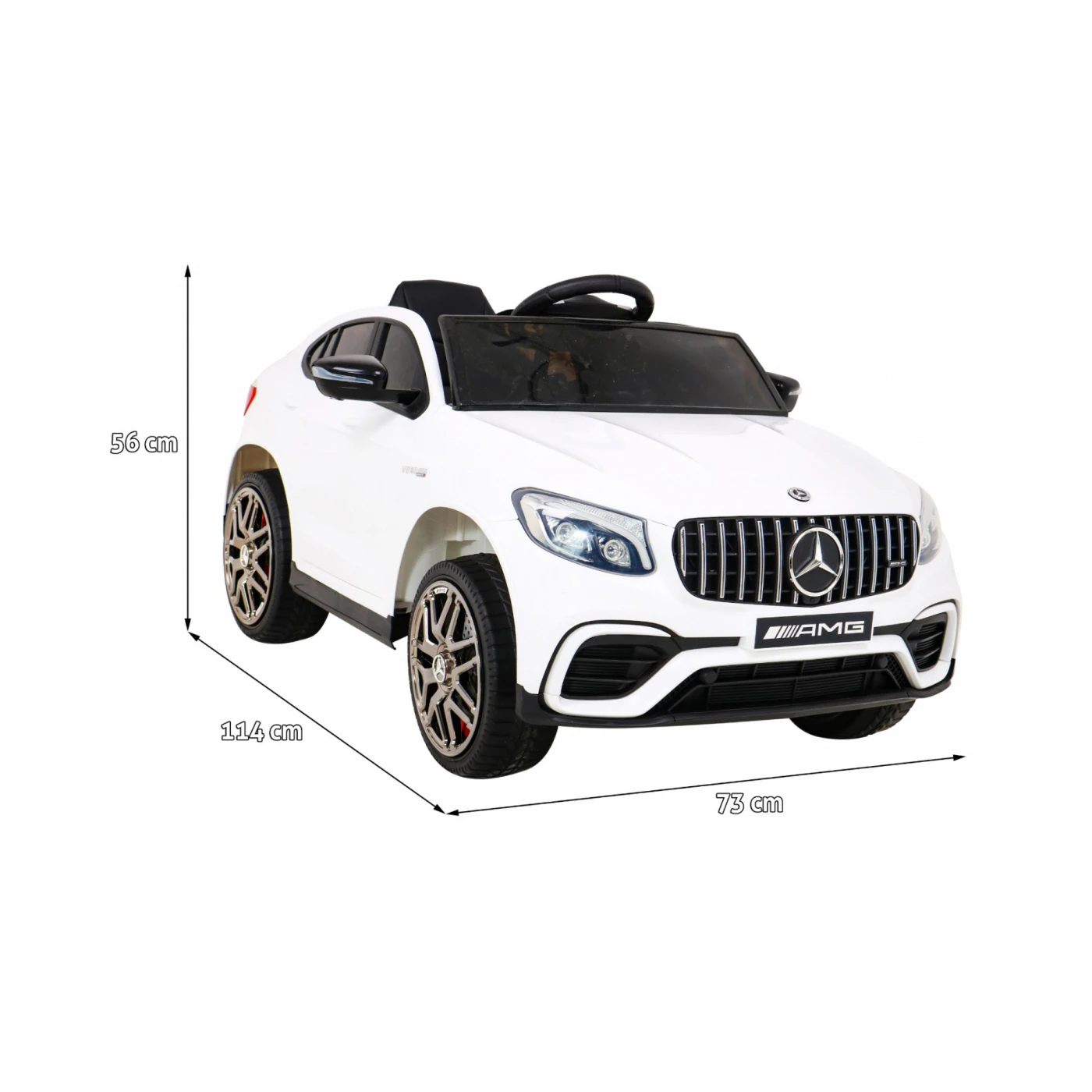 Mercedes Benz GLC63S White 12V/7AH