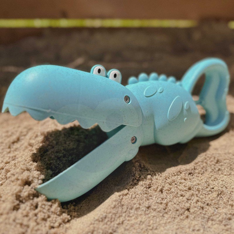 Crocodile Shovel Sand and Water Collector Blue WOOPIE GREEN