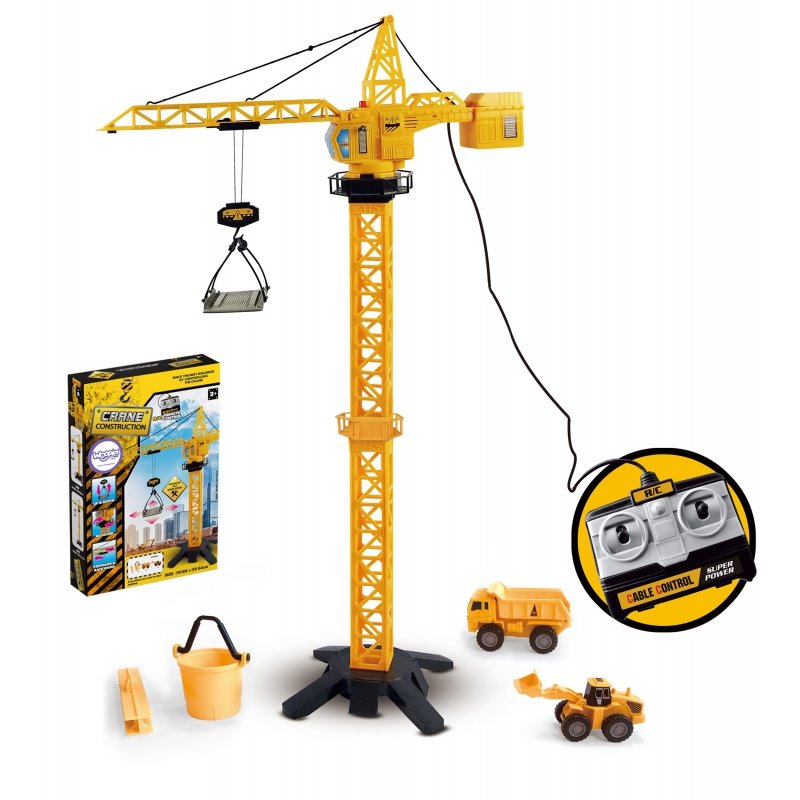 Construction Tower Crane (103Cm Height) with Remote Control WOOPIE