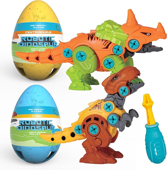 Yellow Egg Twist/Dinosaur Construction Set