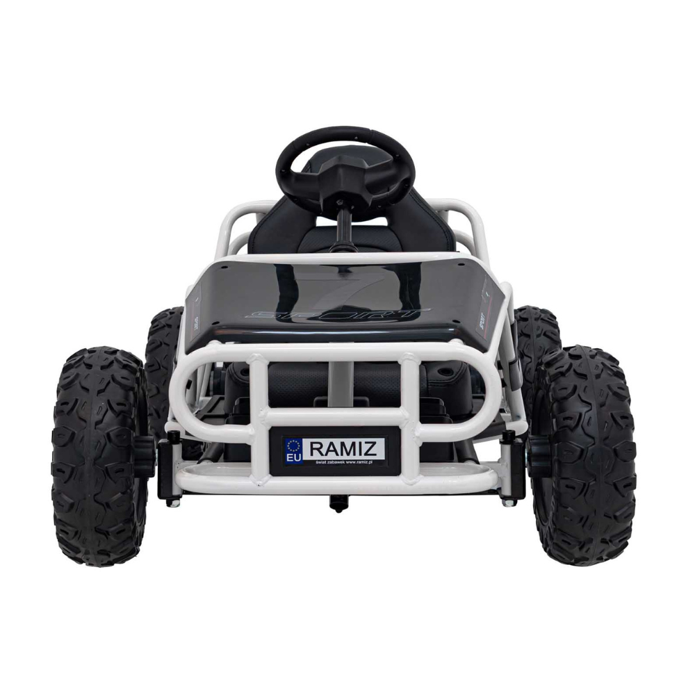 XL Electric Go-Kart 2x100w White 24V/10Ah