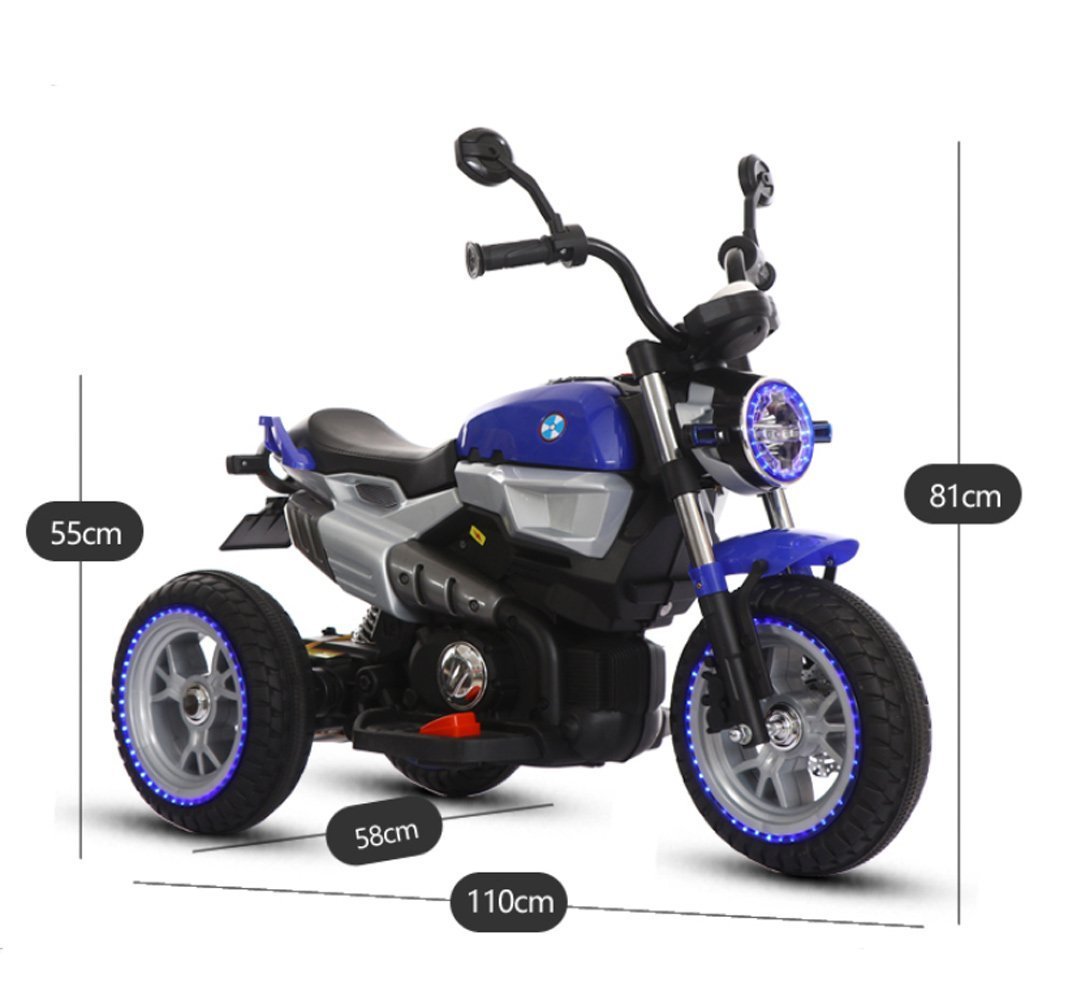 Custom Bike 3 Wheeler Blue 12V