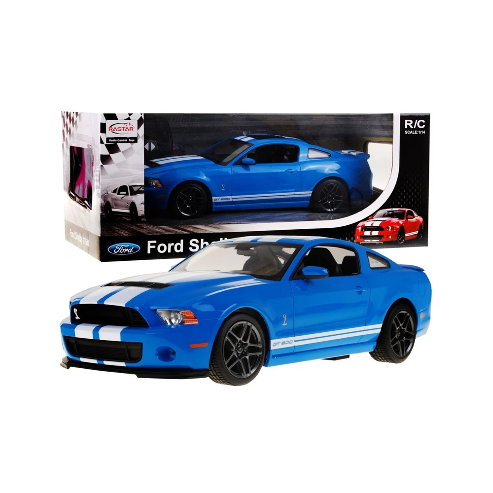 Ford Shelby Mustang GT500 Blue RASTAR Model 1:14 Remotely Controlled