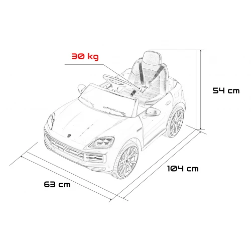 Porsche Cayenne Pink 12V