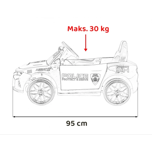 Police 911 Agency Vehicle Black