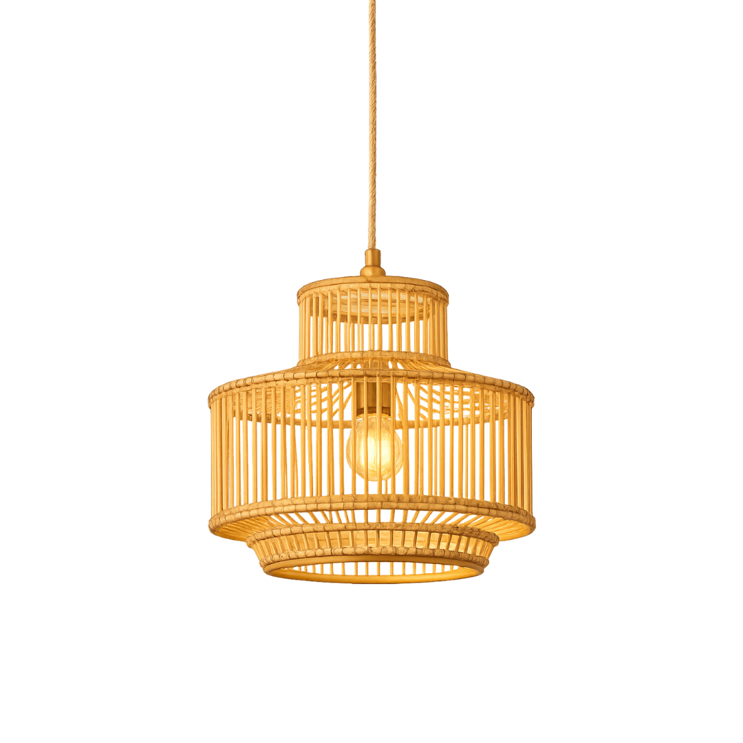 Bamboo Pendant Lamp Tower