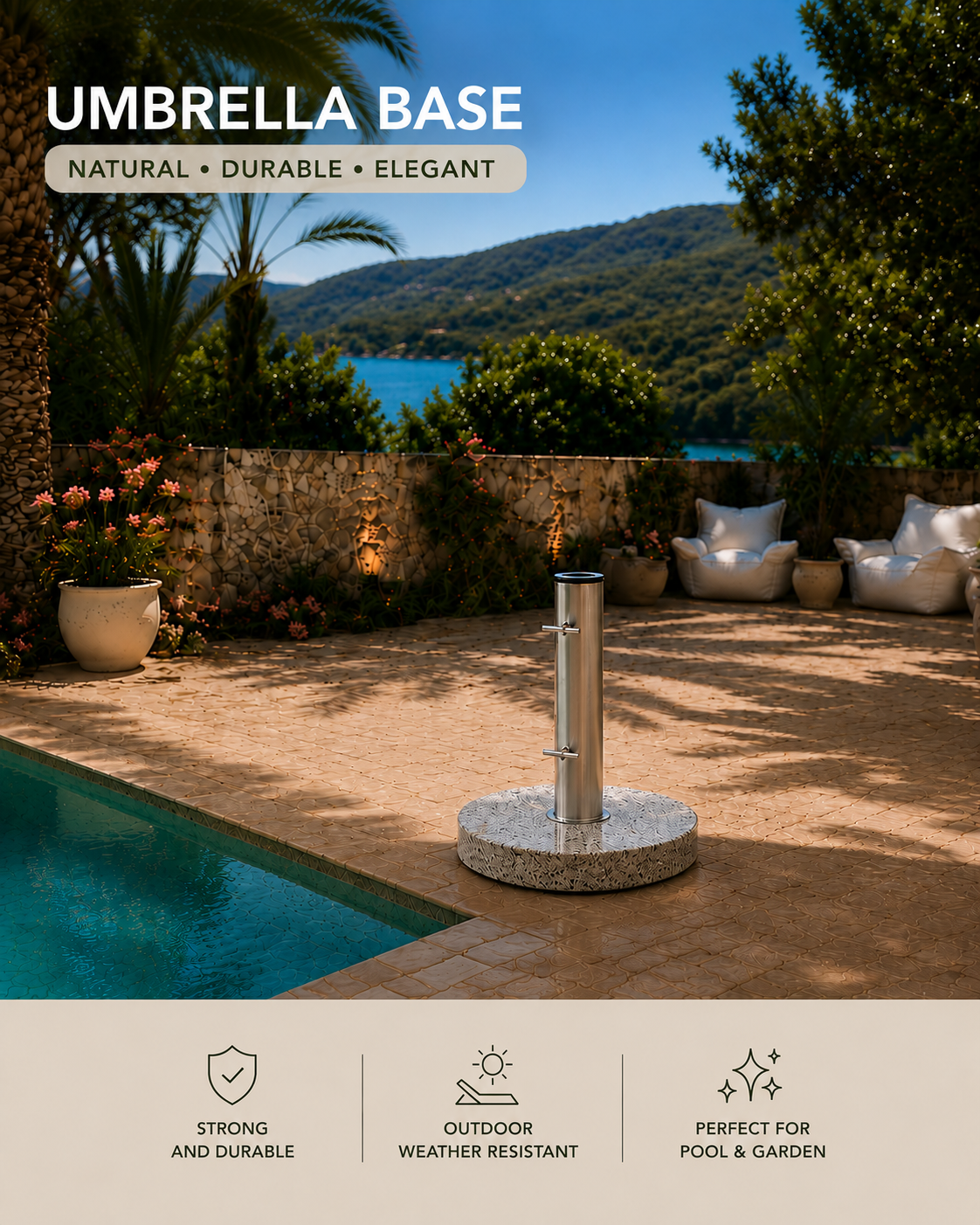 Marble Umbrella Base