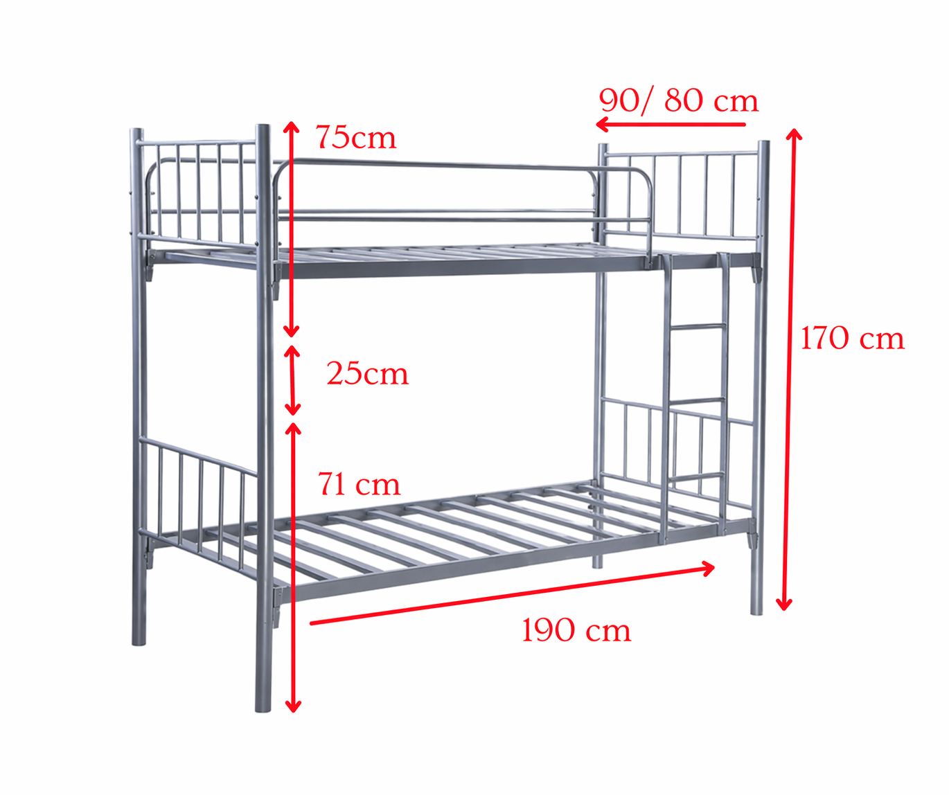 Bunk Bed 190x90/80x170