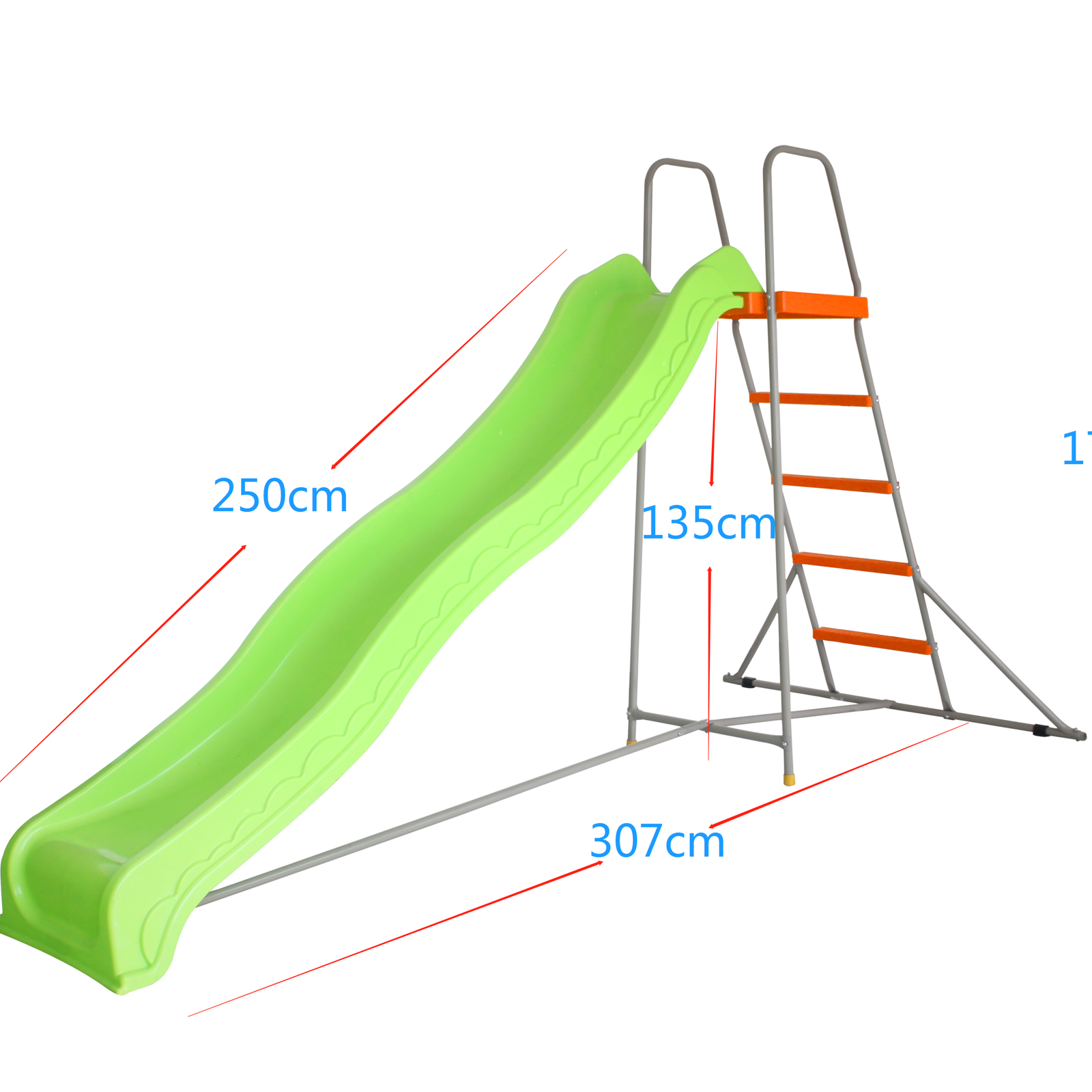 Large Metal Slide 307 x 135 x 250cm