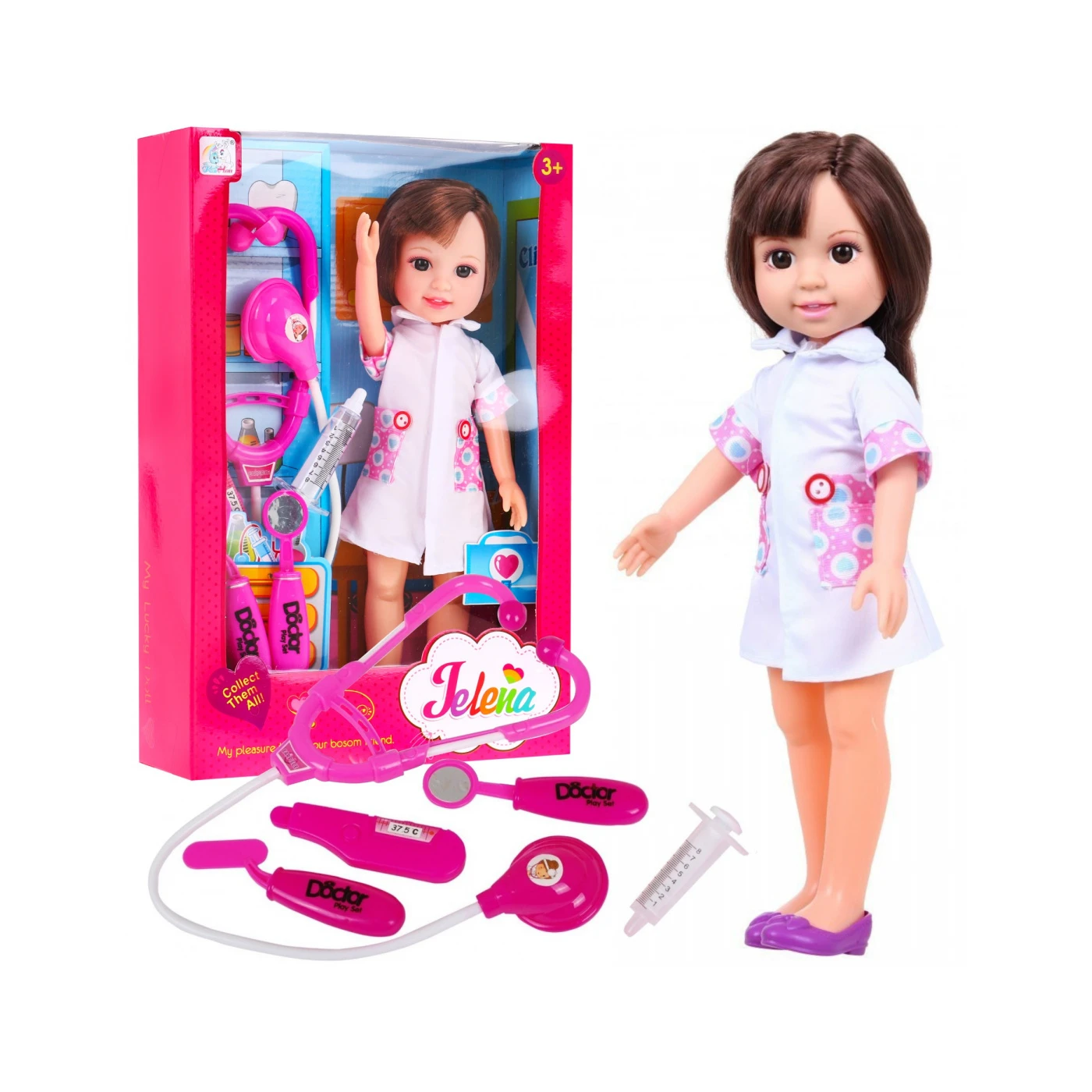 Nurse Fashion Doll Brunette