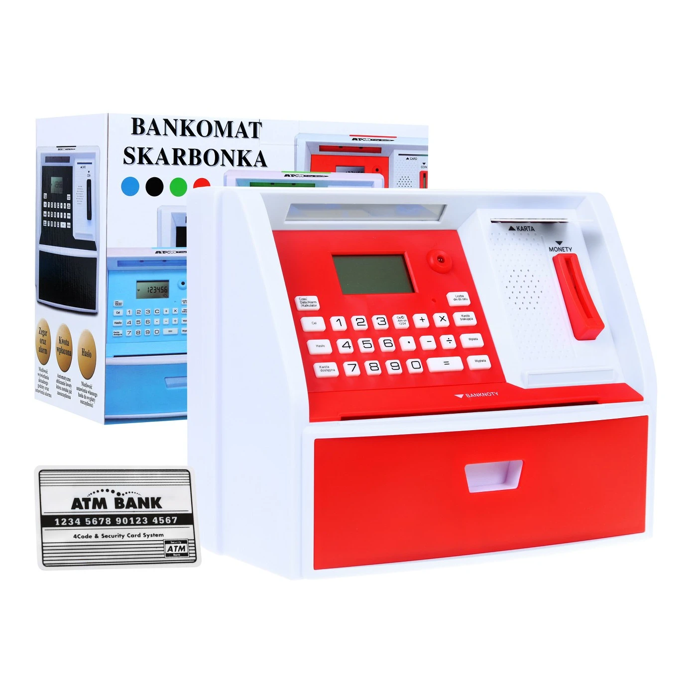 ATM piggy bank with Polish worth
