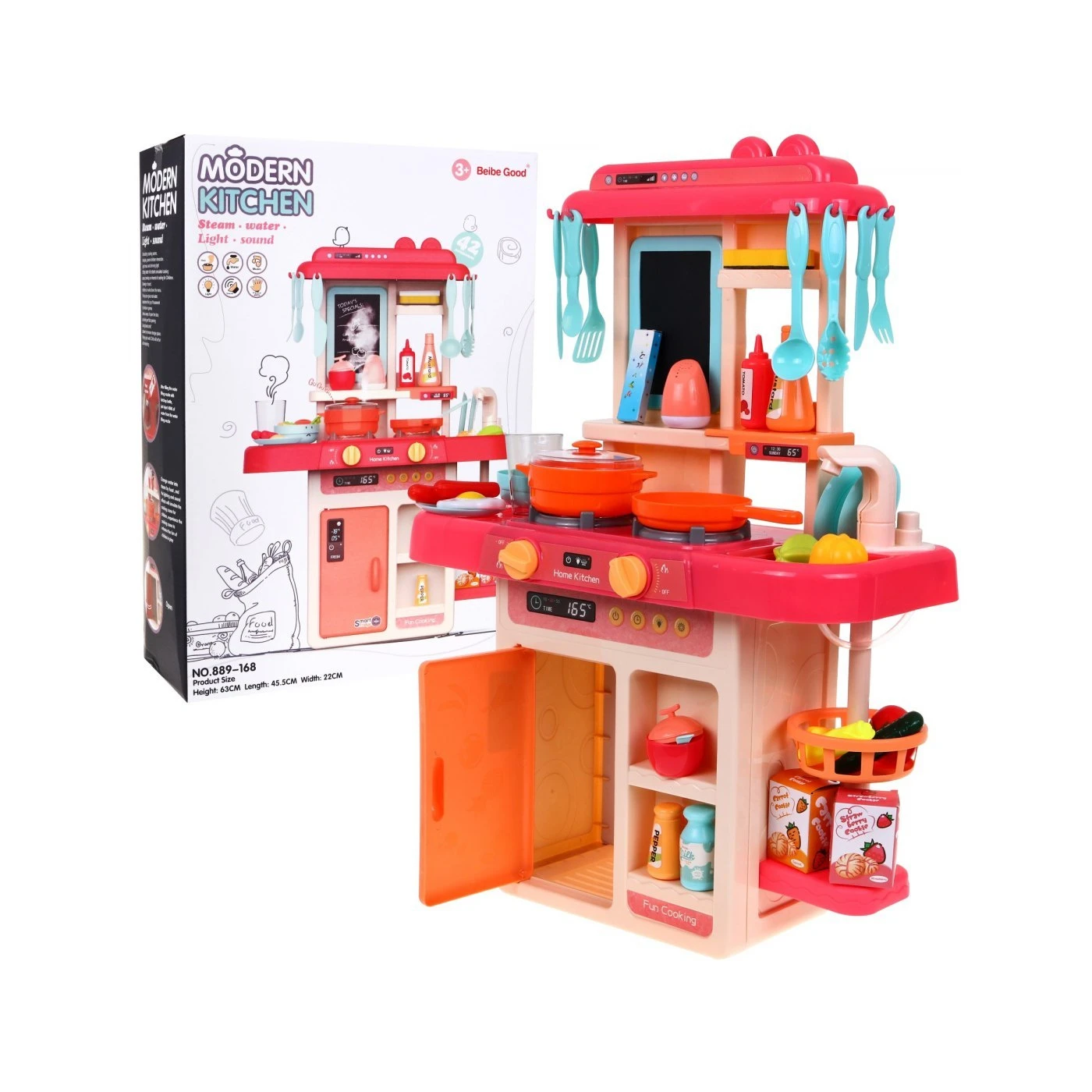 Kitchen, kitchenette pink