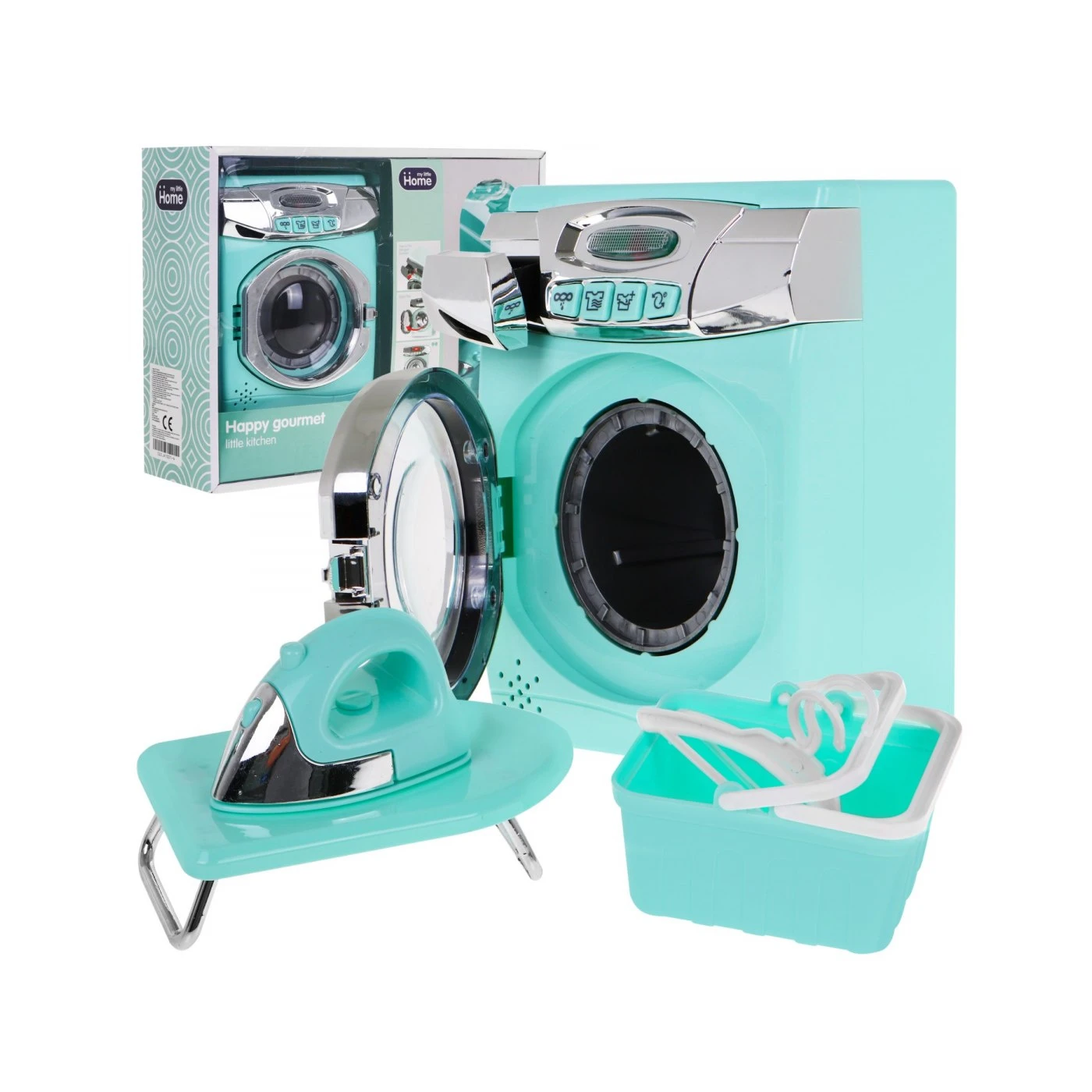 Large Set Washing Machine, Laundry Basket, Ironing Board