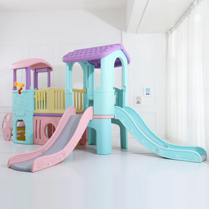 Castle Playground with Slides Blue