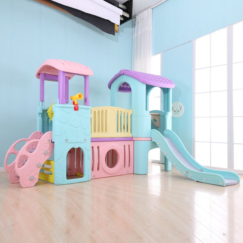 Castle Playground with Slides Blue