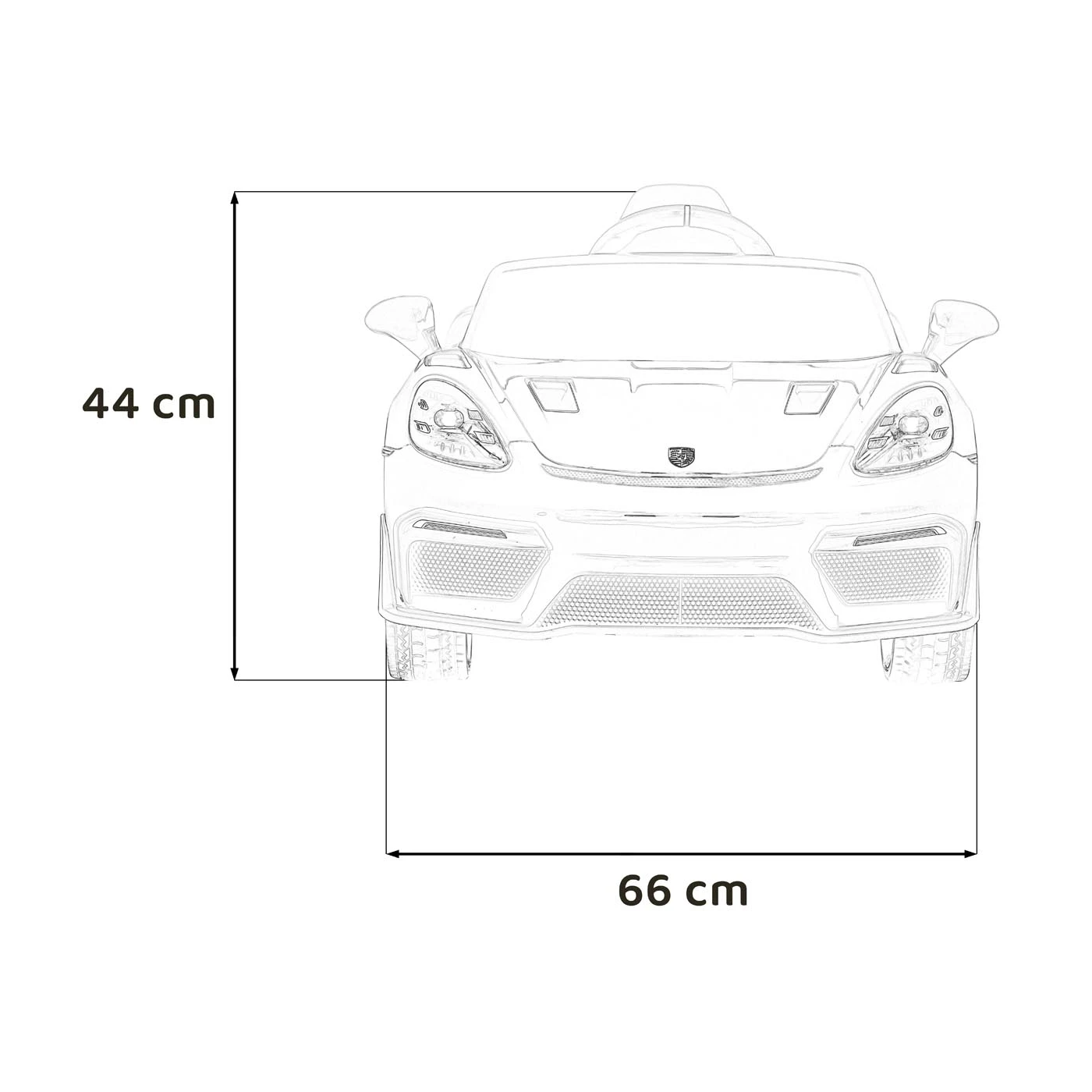 Porsche Spyder RS 718 White MP4 12V
