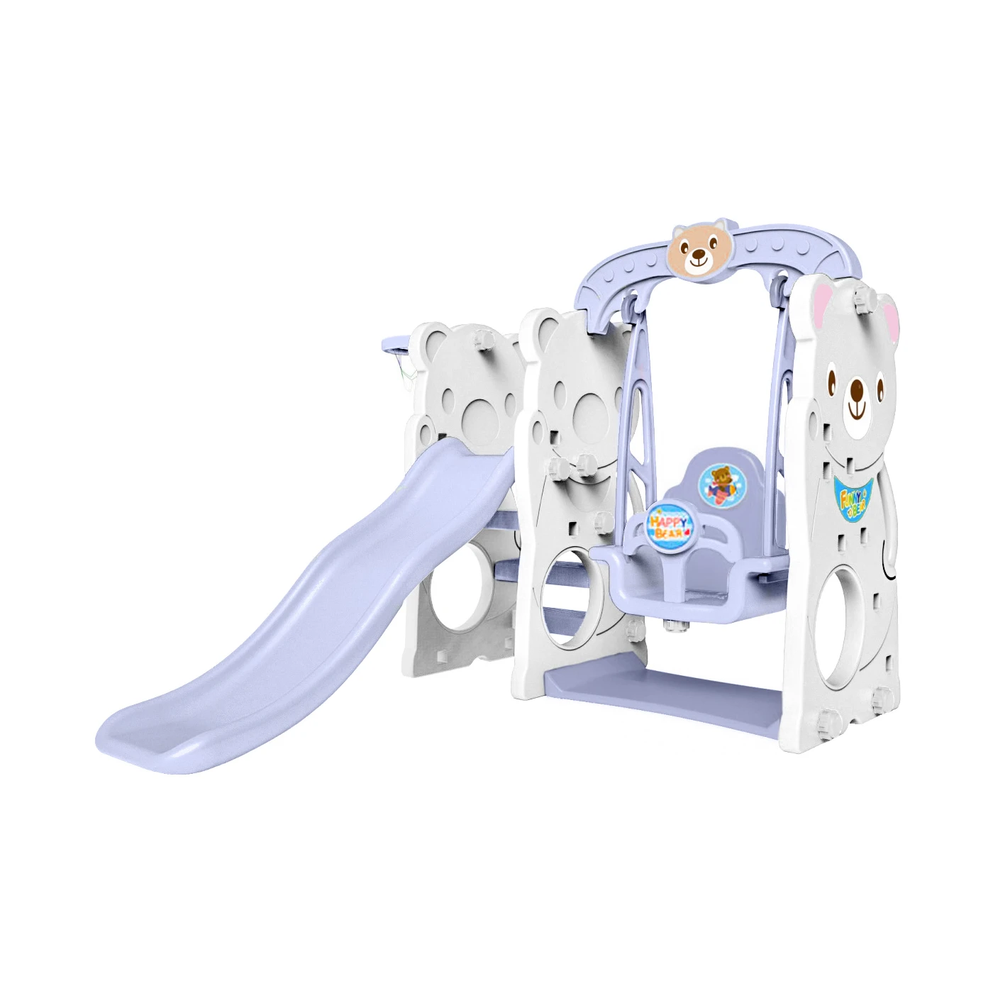 Swing slide 3 in 1 Basketball Teddy bear White