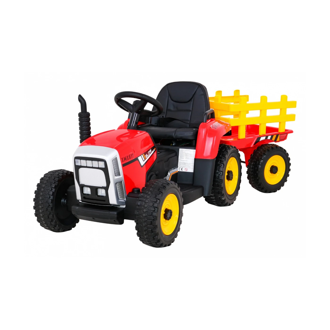 Tractor with Trailer BLOW Red 12V