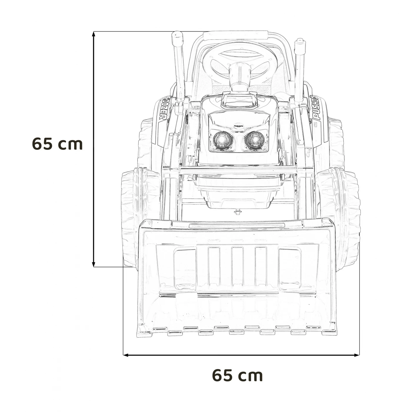 Excavator Tractor Yellow 12V
