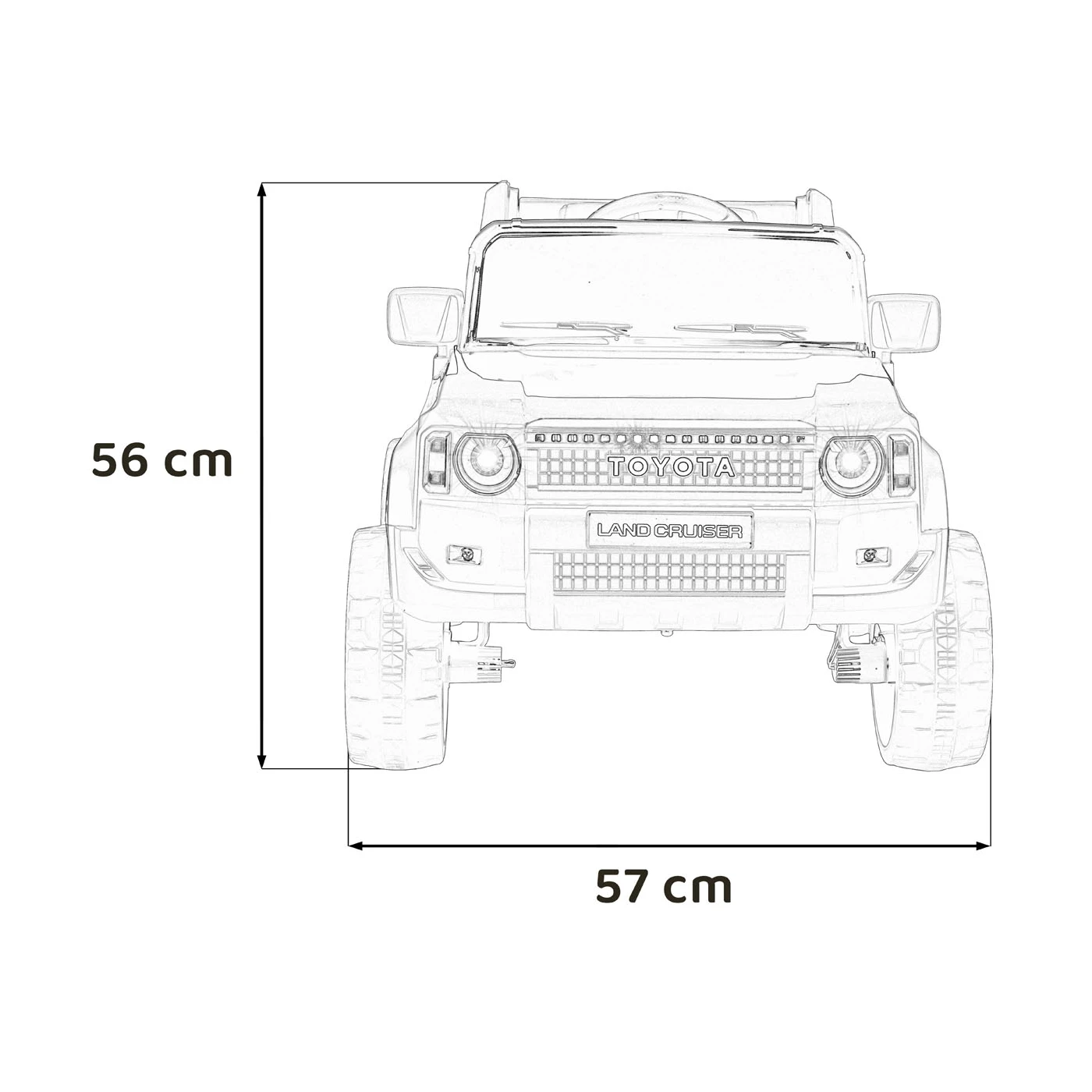 Toyota Land Cruiser PRADO Black 12V